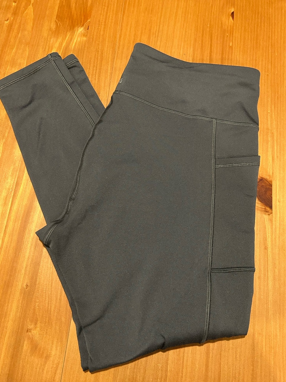 DSG Women’s XL Charcoal High Rise Athletic Leggings Side Pockets